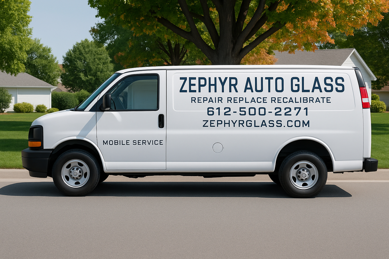 Zephyr Auto Glass team and service van